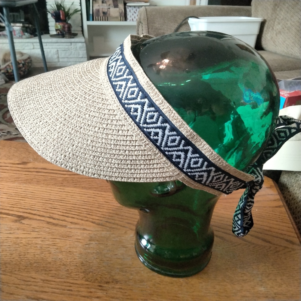 Sea And Grass Sustainable Paper Visor For Spring Break Or Vacation